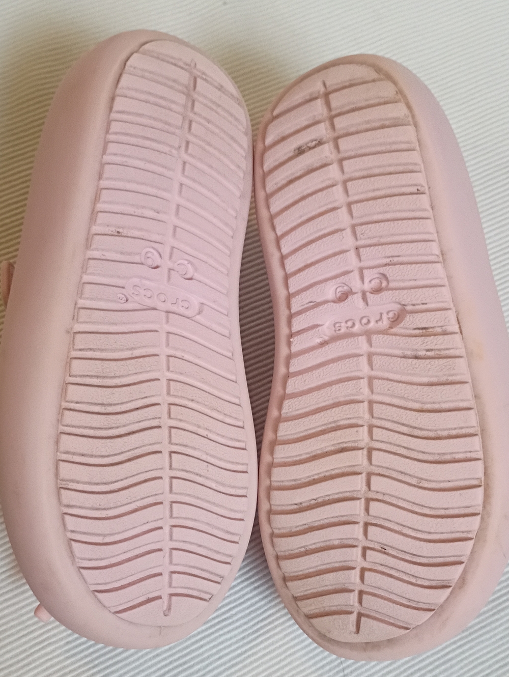CROCS Girls' Mary Jane Ballerina Shoes in Light Pink - Picture 7 of 8